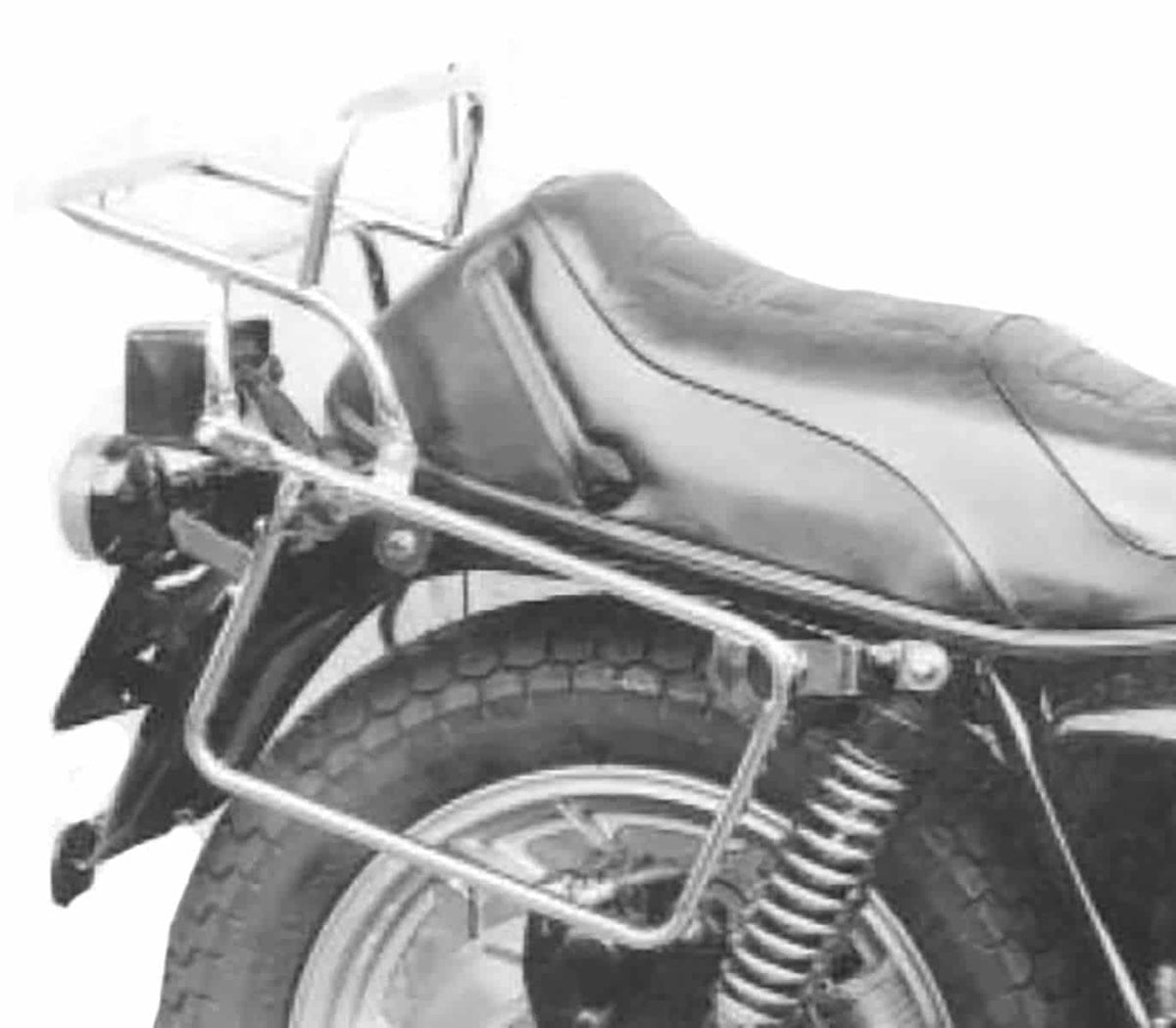 Hepco & Becker Complete carrier set (side- and topcase carrier) black for Yamaha XS 1100 S (1981-1982)
