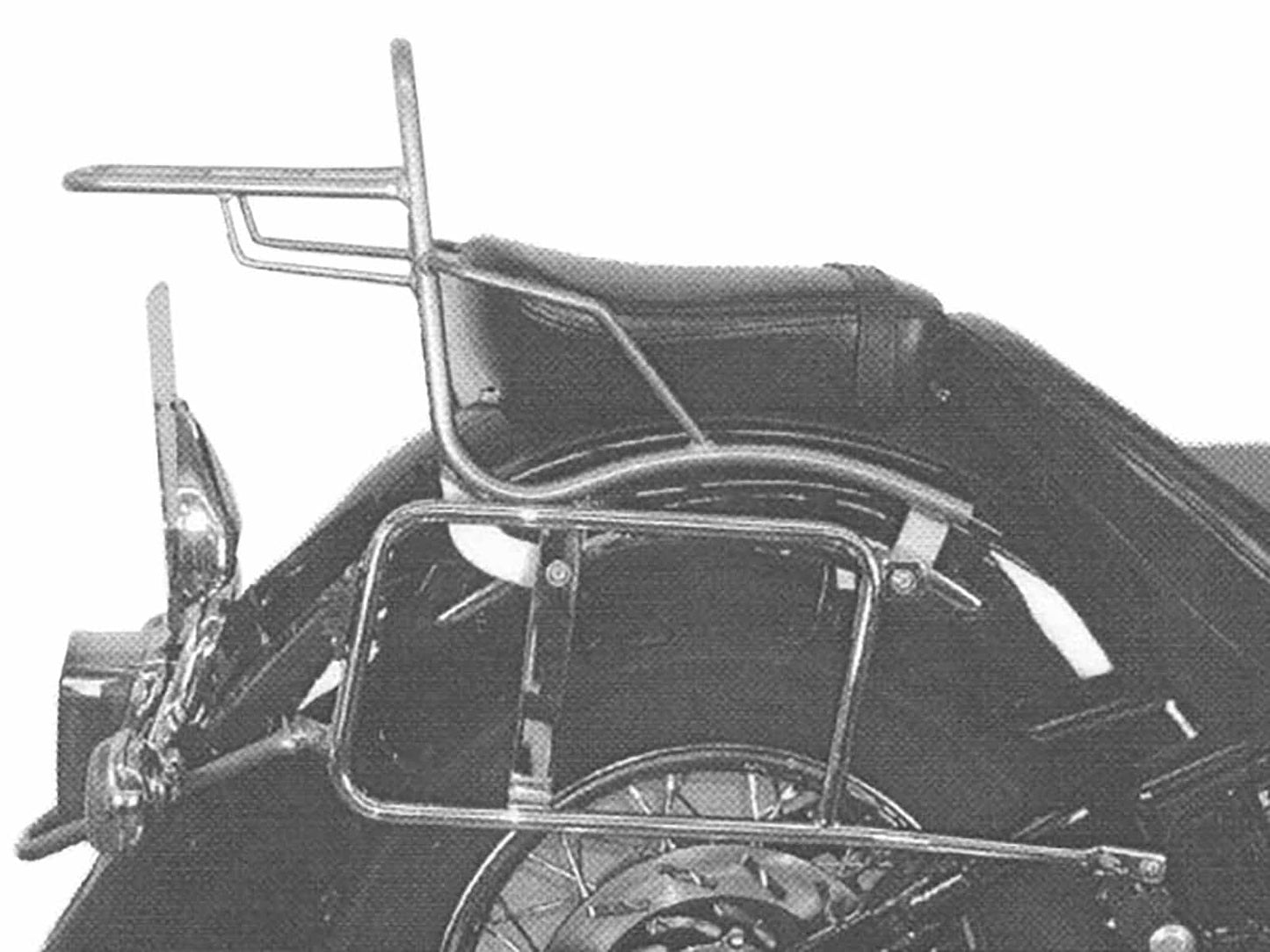 Hepco & Becker Sidecarrier permanent mounted chrome for Yamaha XVS 1100 A Drag Star Classic (2001-2007)