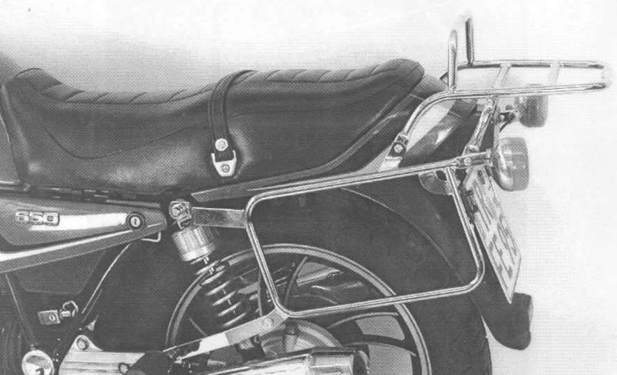 Hepco & Becker Complete carrier set (side- and topcase carrier) chrome for Yamaha XJ 650 (1982-1985)