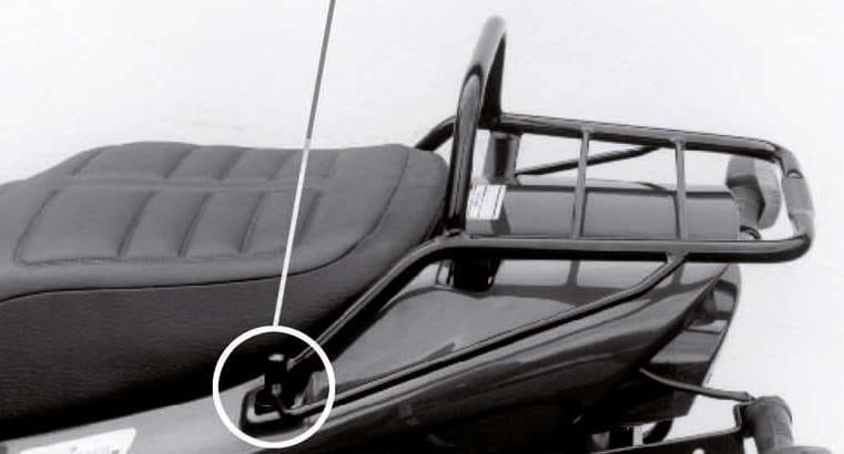 Hepco & Becker Topcase carrier tube-type black for Yamaha XJ 600 S/N Diversion (1991-1995)