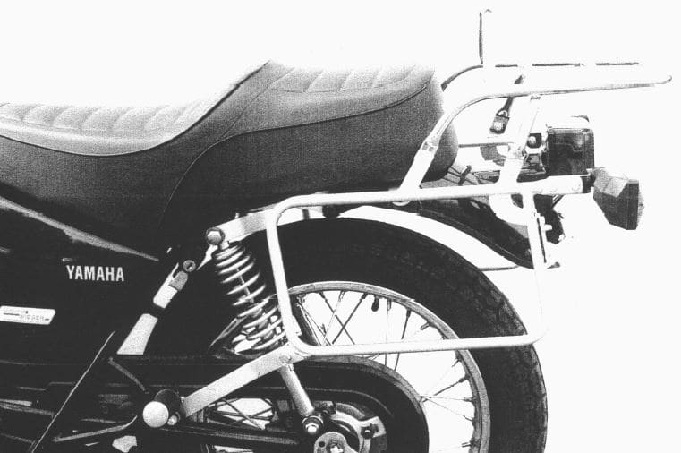 Hepco & Becker Complete carrier set (side- and topcase carrier) chrome for Yamaha SR 125 (1996-2001)