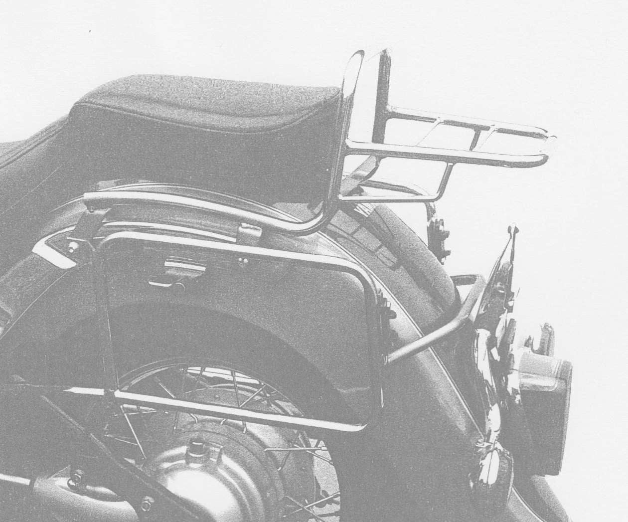 Hepco & Becker Topcase carrier tube-type chrome for Yamaha XVS 650 Drag Star Classic (1998-2007)