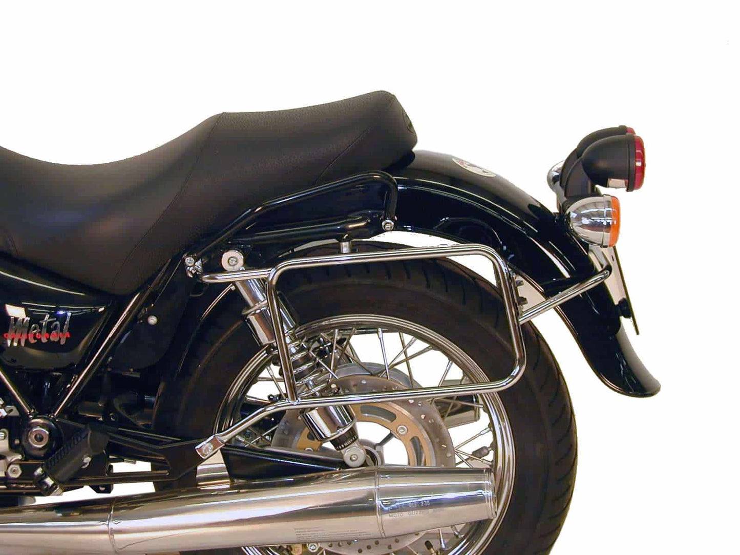 Hepco & Becker Sidecarrier permanent mounted chrome for Moto Guzzi California Metal (2001-2003)