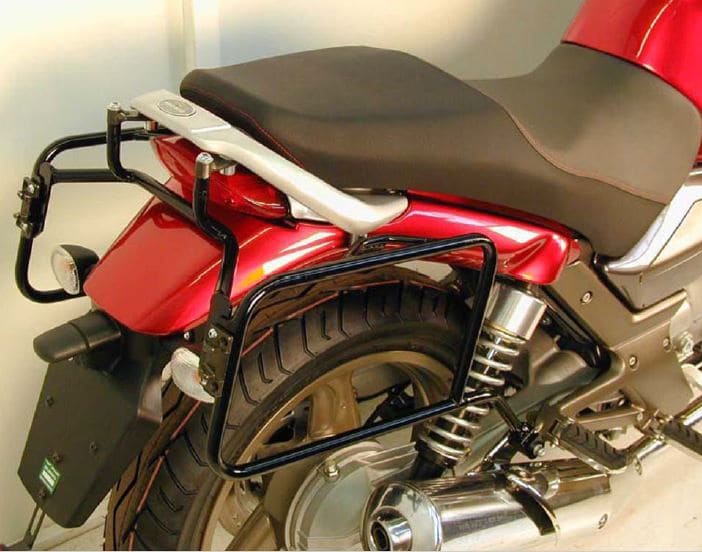 Hepco & Becker Sidecarrier permanent mounted black for Moto Guzzi Breva V 750 ie (2003-2013)
