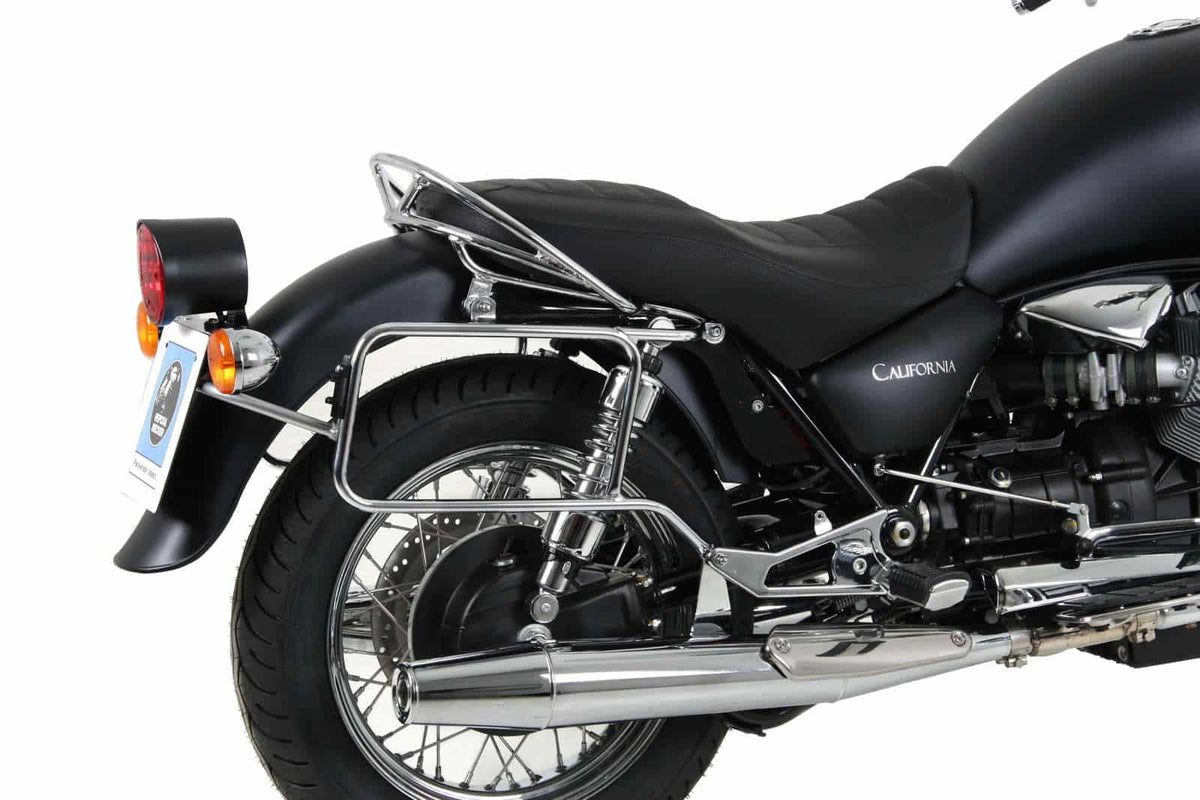 Hepco & Becker Sidecarrier permanent mounted chrome for Moto Guzzi California Aquilia Nera (2010-2011)