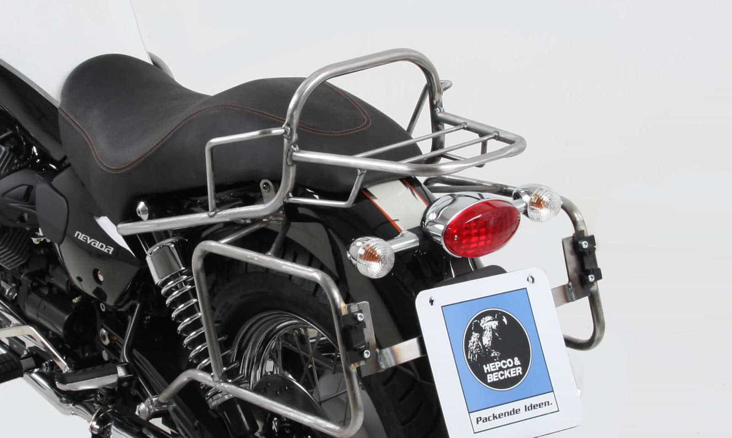 Hepco & Becker Topcase carrier tube-type chrome for Moto Guzzi Nevada 750 Anniversario (2010-2011)