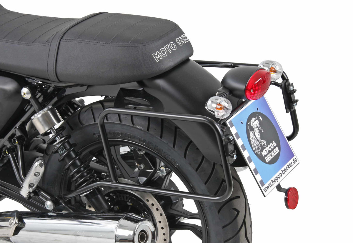 Hepco & Becker Sidecarrier permanent mounted black for Moto Guzzi V 7 Classic/Special (2008-2014)