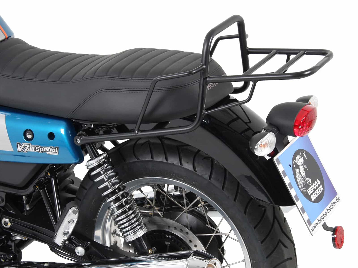 Hepco & Becker Topcase carrier tube-type black for Moto Guzzi V7 III (2018-2020)