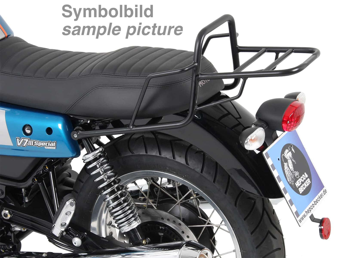 Hepco & Becker Topcase carrier tube-type chrome for Moto Guzzi V7 III (Stone, Special, Anniversario, Racer) (2017-2020)