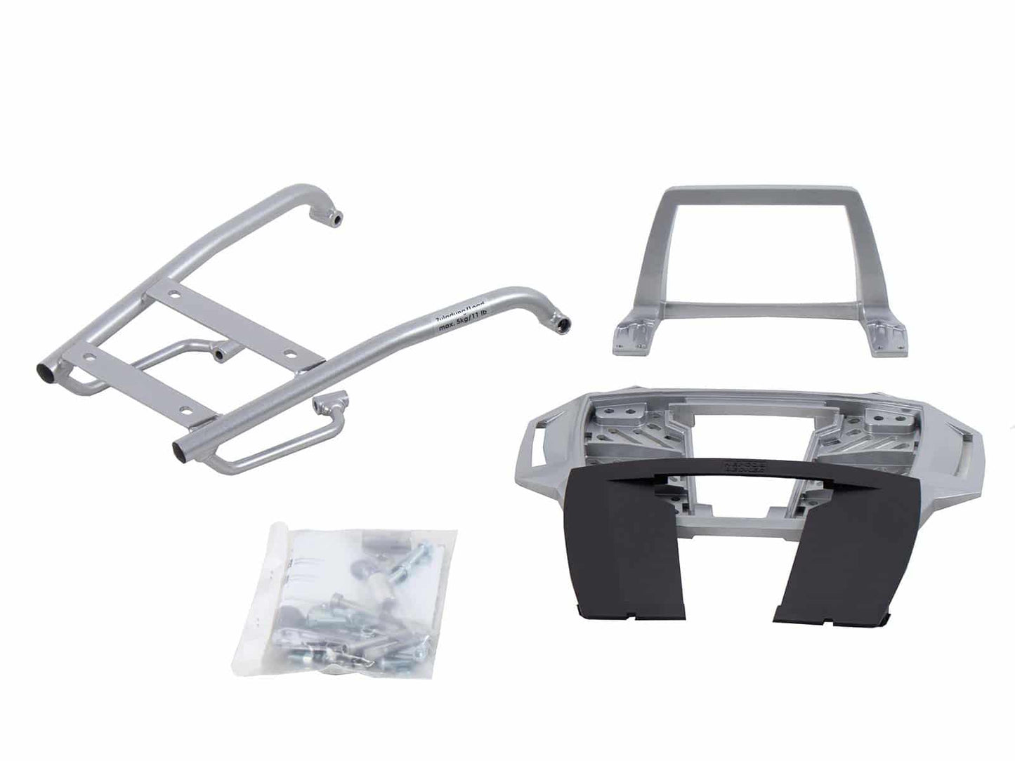 Hepco & Becker Alurack topcasecarrier silver for BMW R 1200 GS (2004-2007)