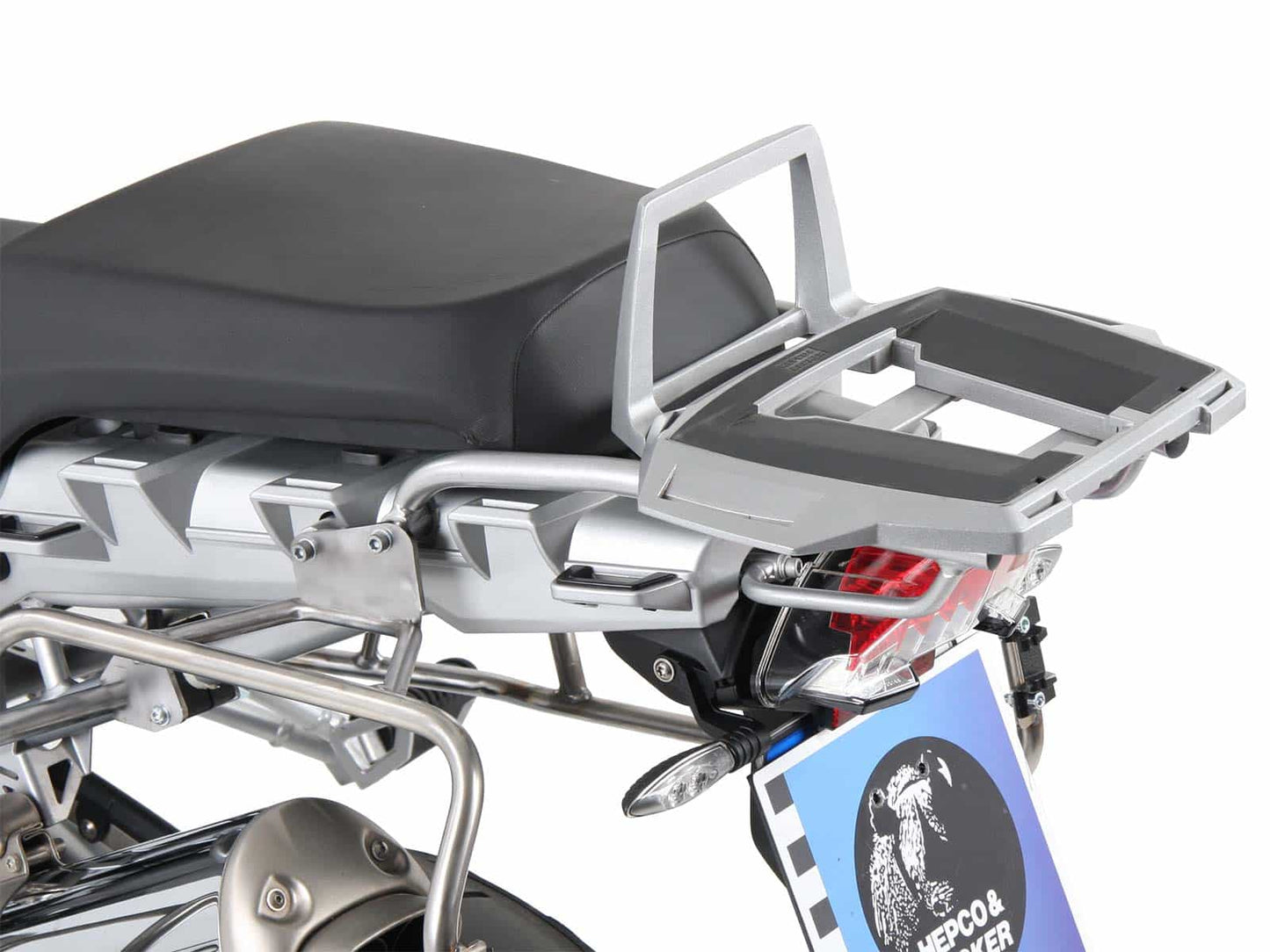 Hepco & Becker Alurack topcasecarrier silver for BMW R 1200 GS (2008-2012)