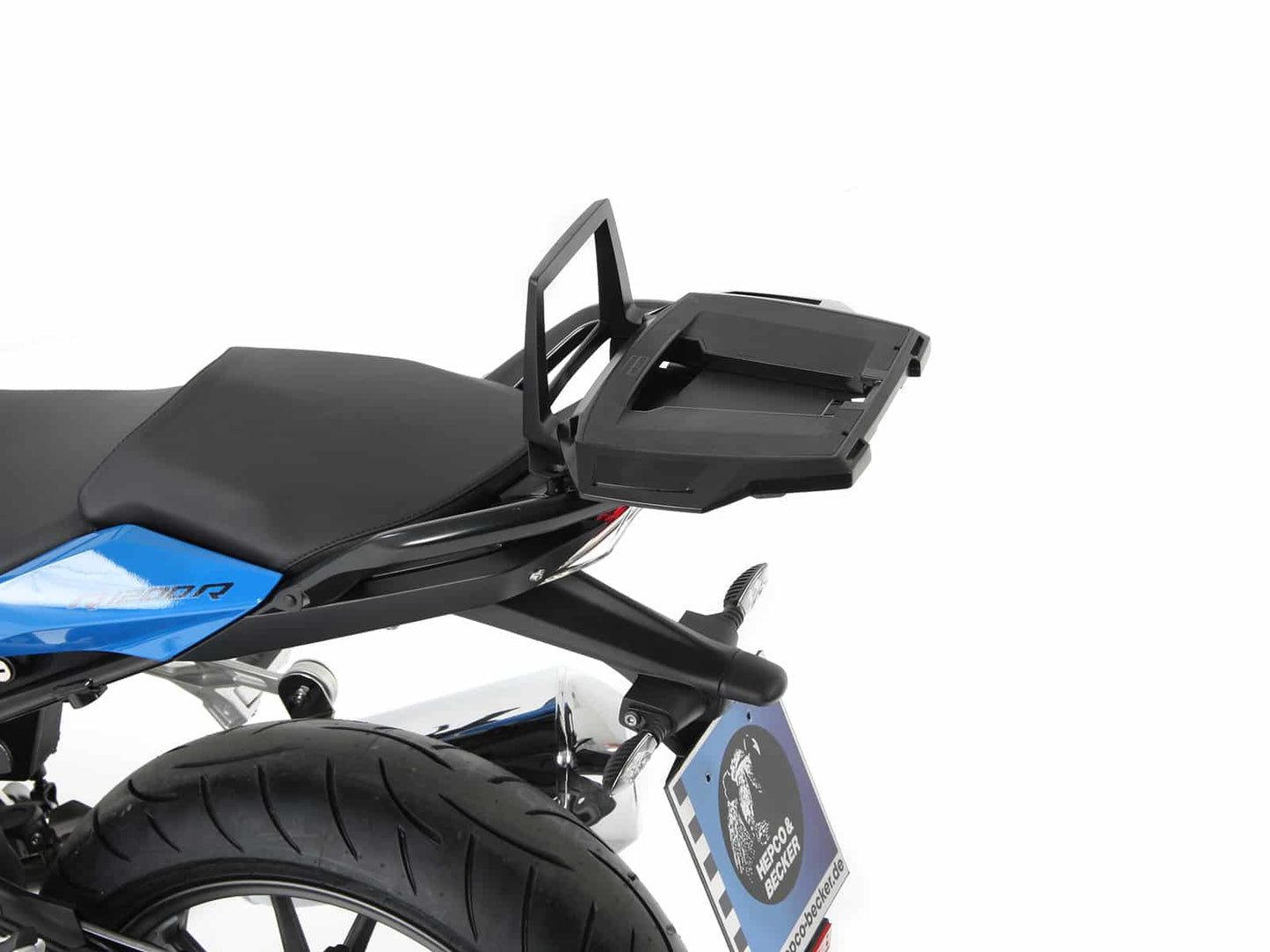 Hepco & Becker Alurack top case carrier black for combination with BMW rear rack for BMW R 1200 RS (2015-2018)
