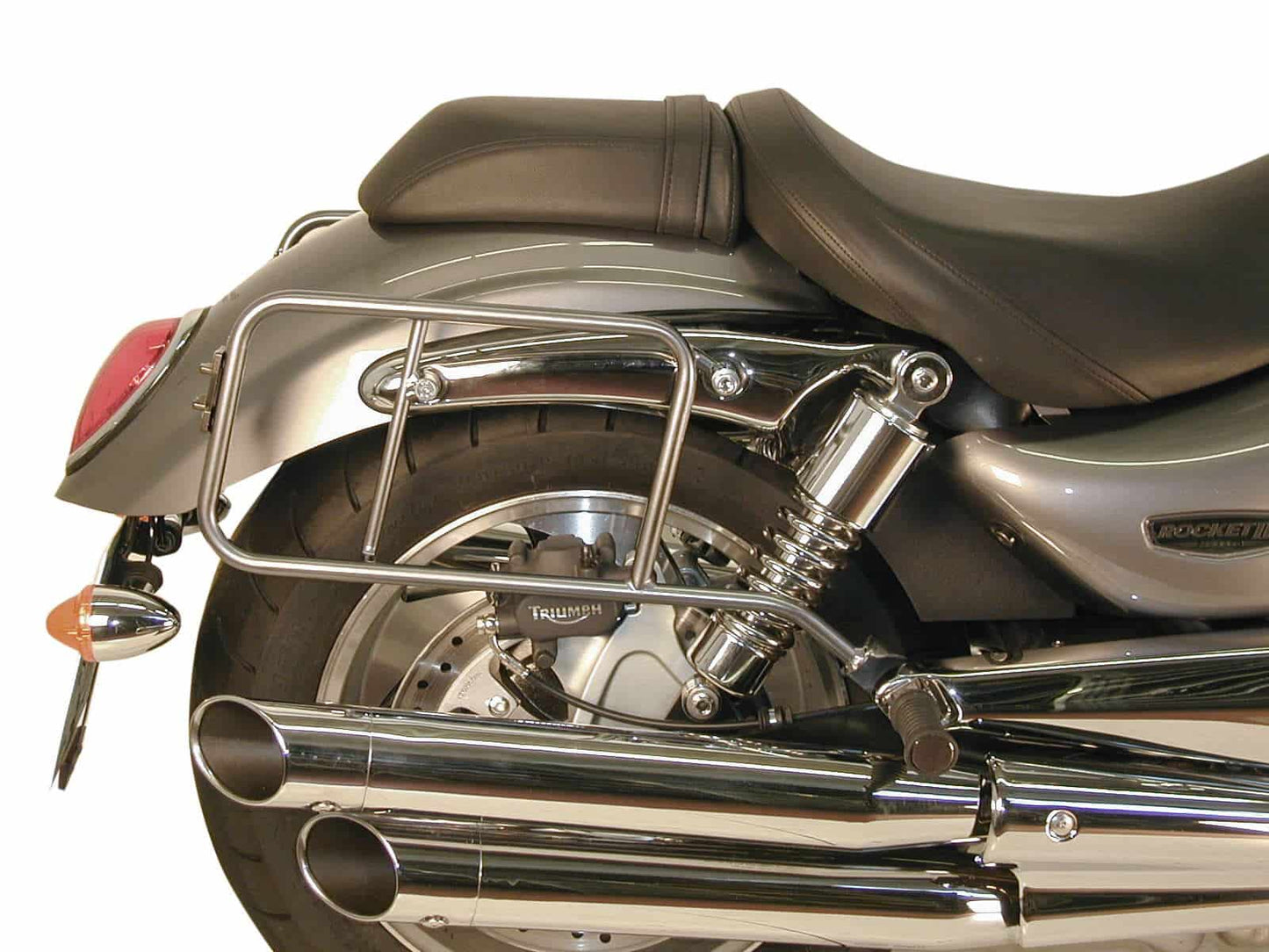 Hepco & Becker Sidecarrier permanent mounted chrome for Triumph Rocket III (2004-2010)