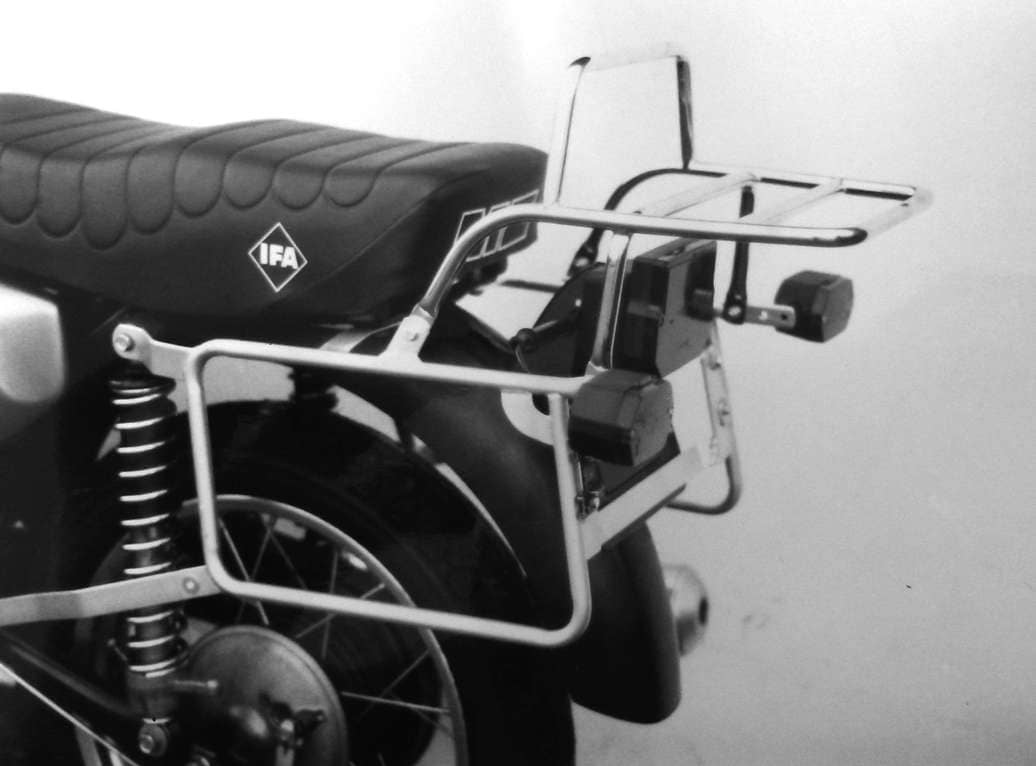 Hepco & Becker Complete carrier set (side- and topcase carrier) chrome for MZ ETZ 251 (1989-1997) (please tell year of production)
