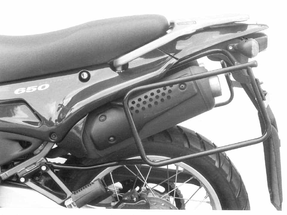 Hepco & Becker Sidecarrier permanent mounted black for Aprilia Pegaso 650 (1996)