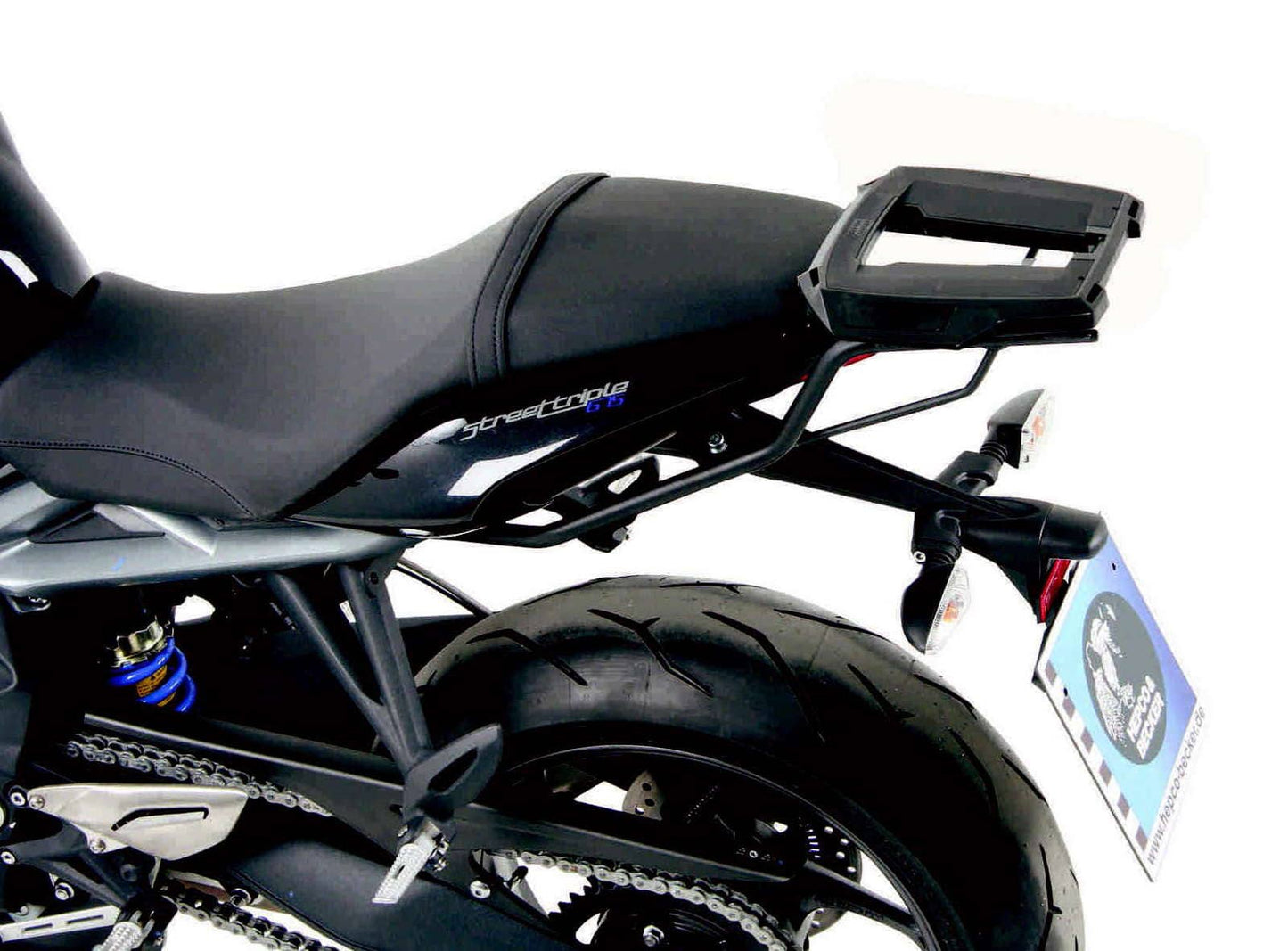 Hepco & Becker Alurack topcasecarrier black for Triumph Street Triple 675/R (2013-2016)