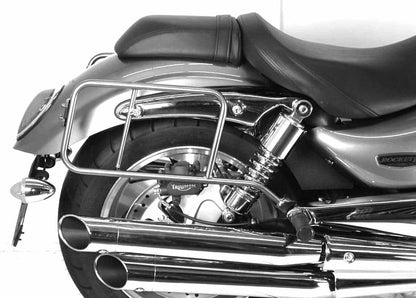 Hepco & Becker Sidecarrier permanent mounted chrome for Triumph Rocket/Rocket III Roadster (2011-2019)