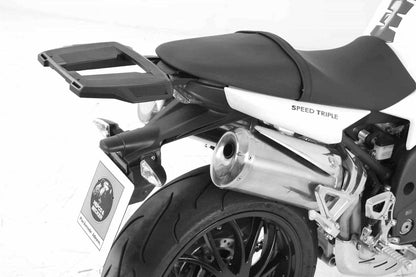 Hepco & Becker Alurack topcasecarrier black for Triumph Speed Triple 1050 (2008-2010)