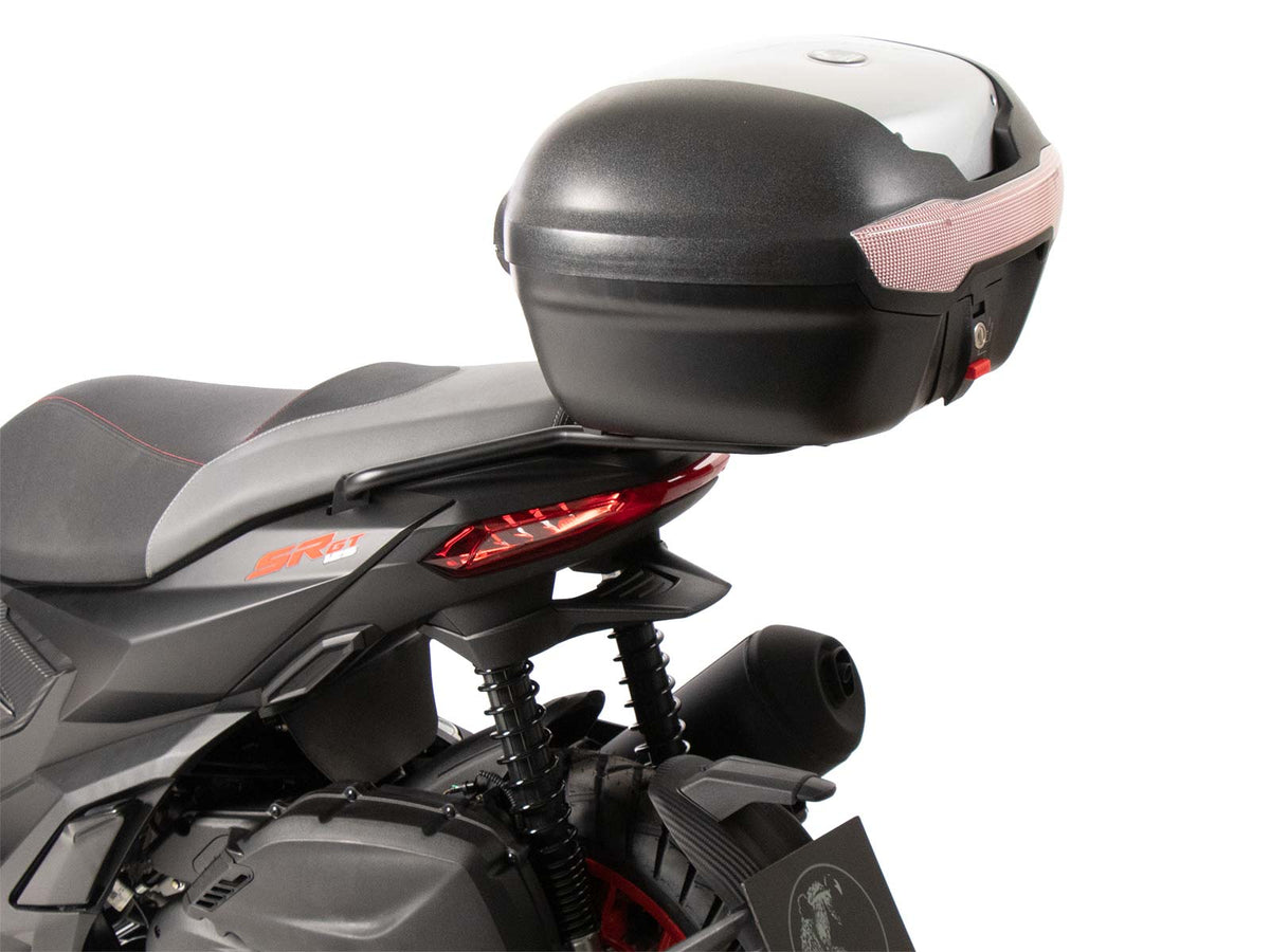 Hepco & Becker Topcase - Set Journey 40 black/silver incl. carrier for Aprilia SR GT 125/200/Sport (ab 2022)