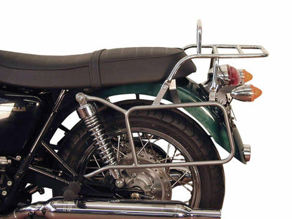 Hepco & Becker Complete carrier set (side- and topcase carrier) chrome for Triumph Bonneville/T 100/SE (2002-2016)