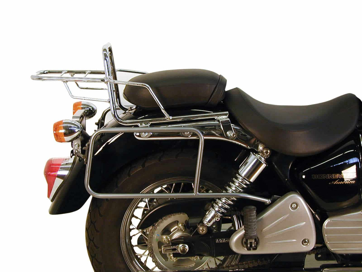 Hepco & Becker Sidecarrier permanent mounted chrome for Triumph Bonneville Amerika/Speedmaster (2005-2010)