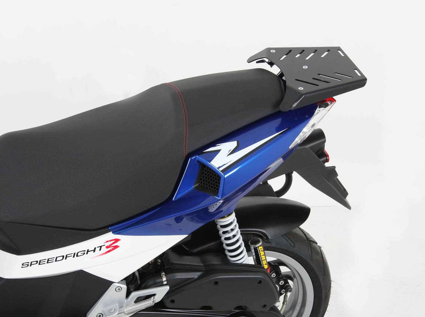 Hepco & Becker Rear rack black for soft luggage or topcases with universal plate for Peugeot Speedfight 3 (2009-2015)