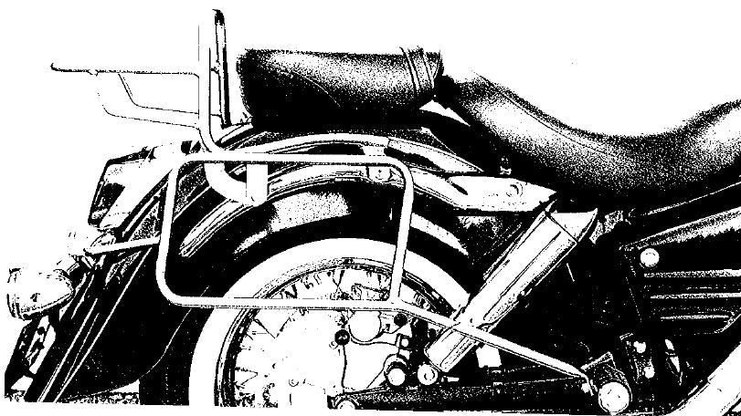 Hepco & Becker Sidecarrier permanent mounted chrome for Honda VT 1100 C3 Shadow (1998-2001)