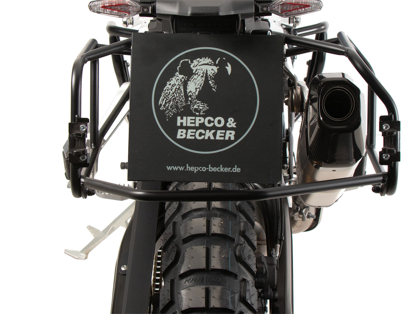 Hepco & Becker Side carrier Cutout black for Xplorer Cutout cases 40/37 for BMW F 900 GS (2024-)