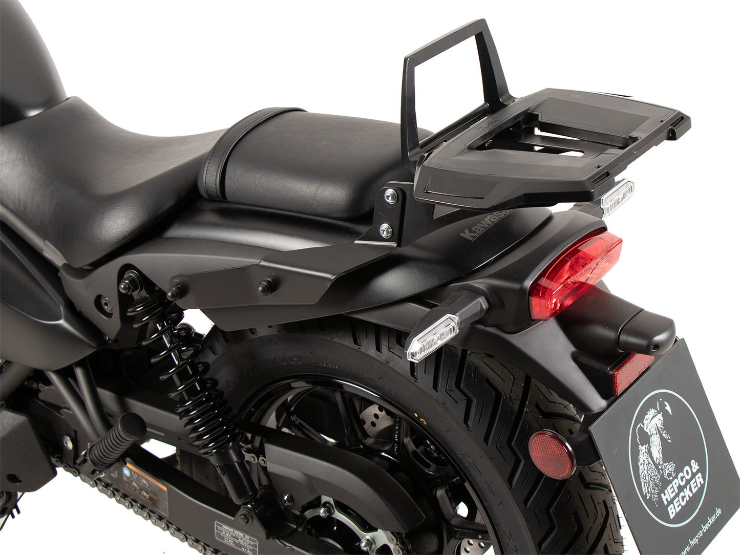 Hepco & Becker Alurack top case carrier black for Kawasaki Eliminator 500 (2024-)