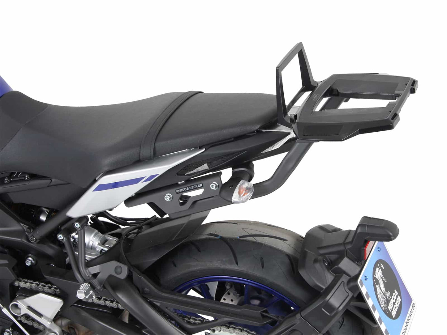 Hepco & Becker Alurack top case carrier anthracite/black for Yamaha MT-09 (2017-2020)