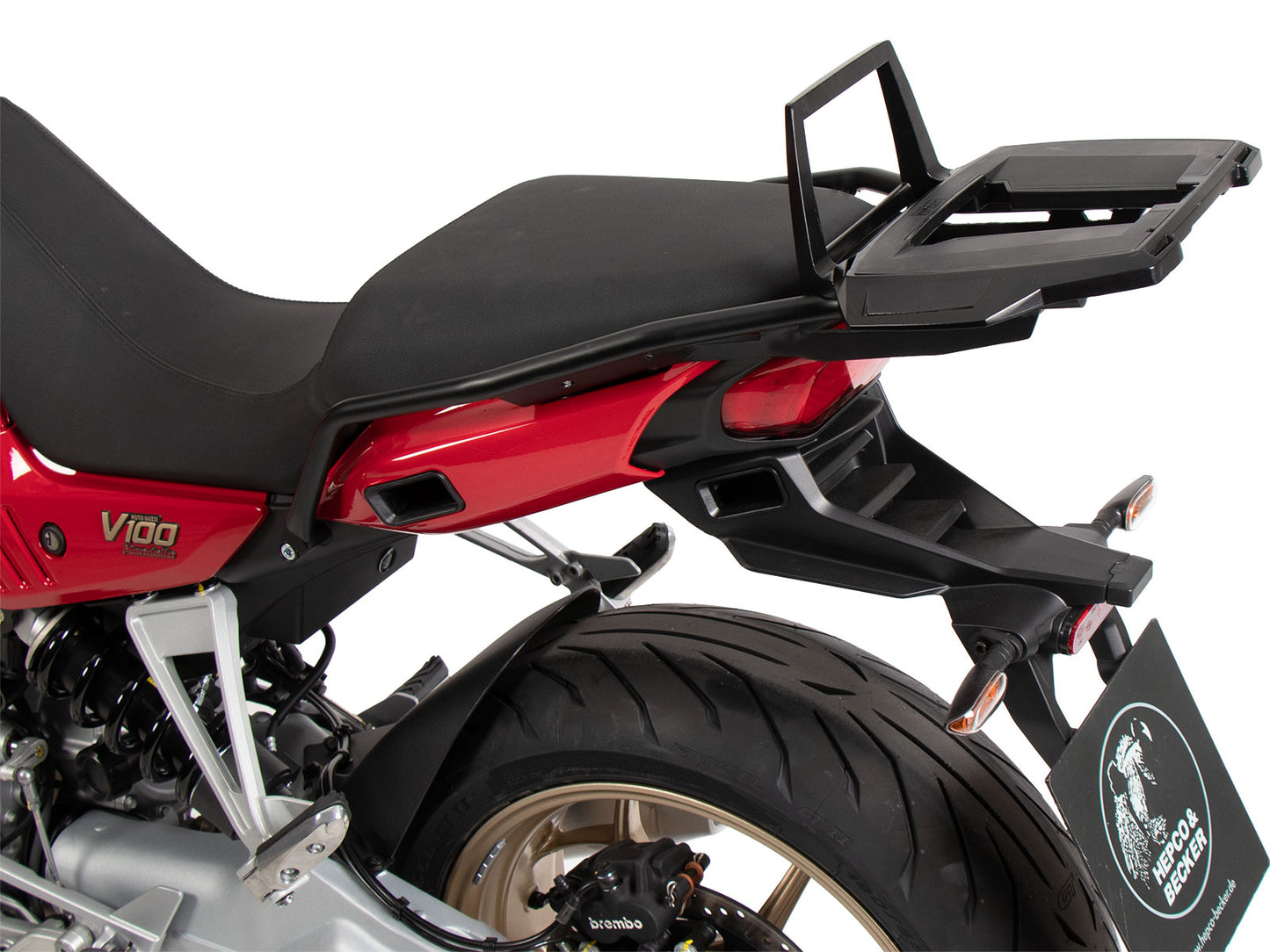 Hepco & Becker Alurack topcasecarrier black for Moto Guzzi V100 Mandello / S (2022-)