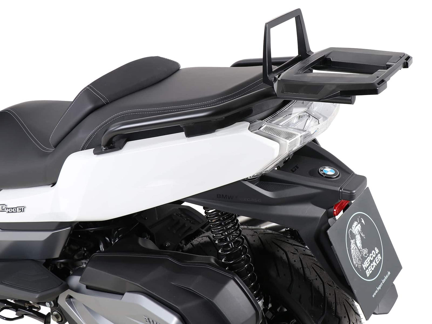 Hepco & Becker Alurack top case carrier black for BMW C 400 GT (2019-2024)