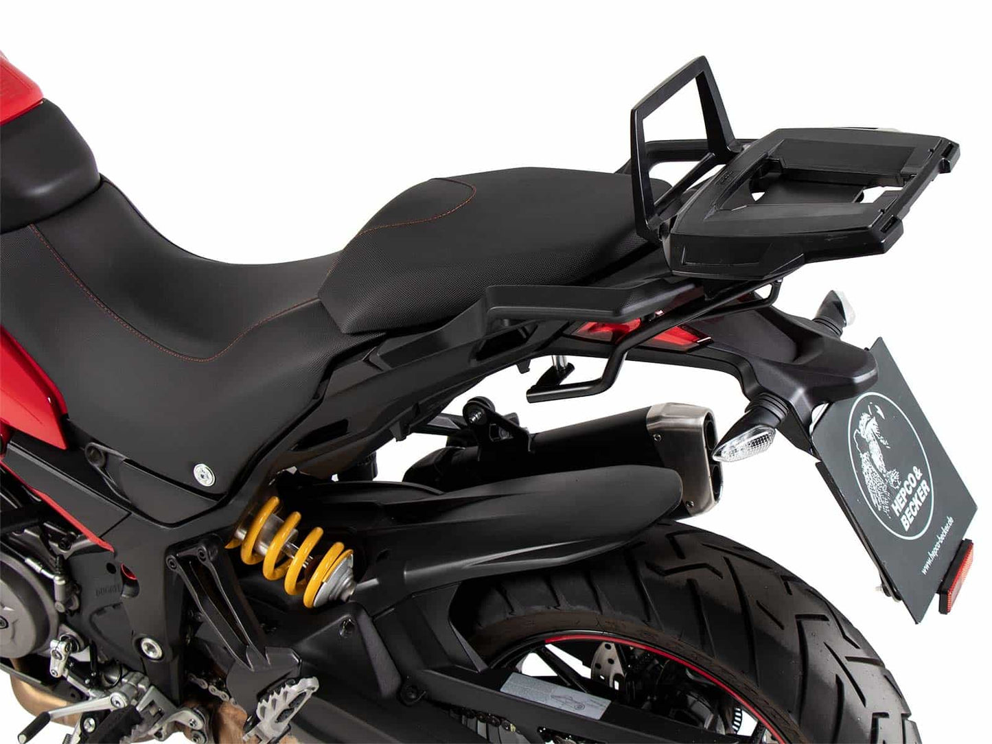 Hepco & Becker Alurack top case carrier black for Ducati Multistrada 1200 Enduro (2016-2018)