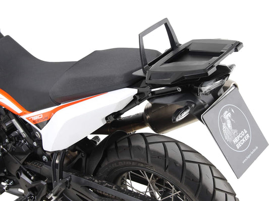 Hepco & Becker Alurack topcasecarrier black for KTM 790 Adventure R (2019-2021)