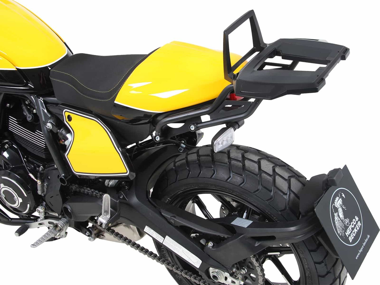 Hepco & Becker Alurack top case carrier black for Ducati Scrambler 800 (2019-2022)