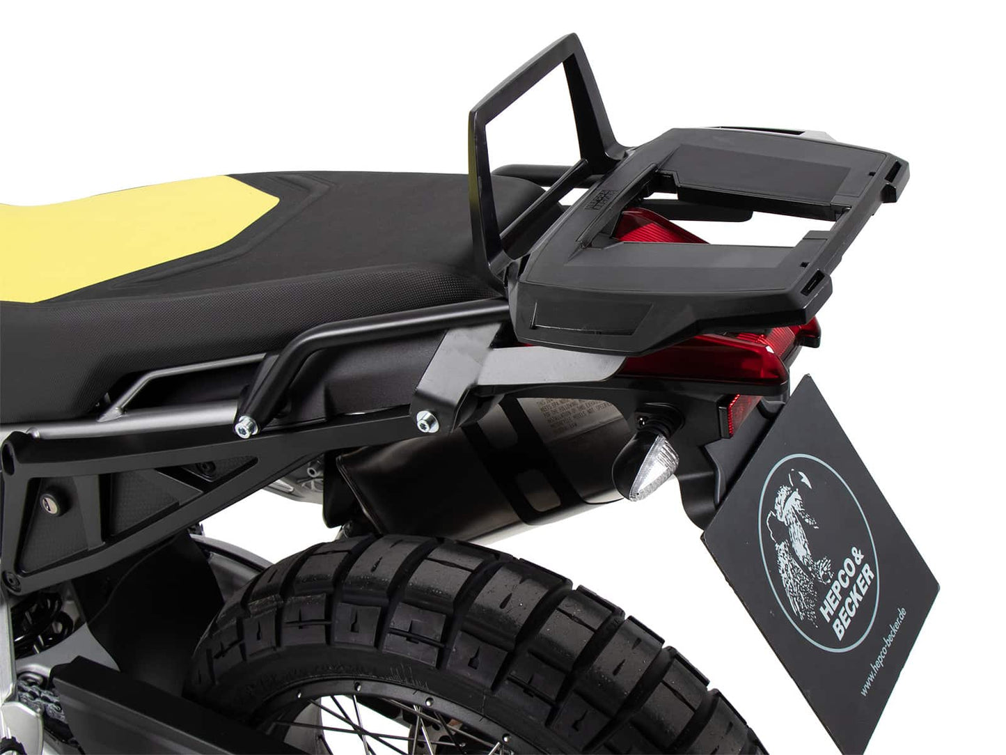 Hepco & Becker Alurack top case carrier black for Aprilia Tuareg 660 (2022-2024)