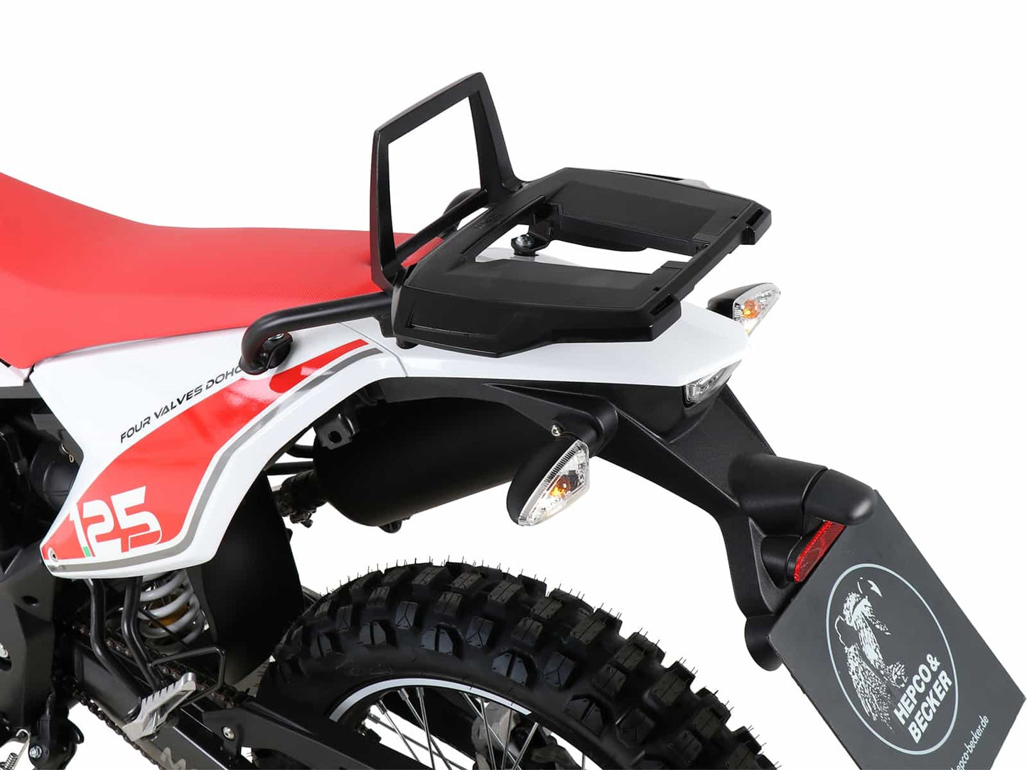 Hepco & Becker Alurack topcasecarrier black for Mondial SMX 125I Enduro/Supermoto CBS (2019-2025)
