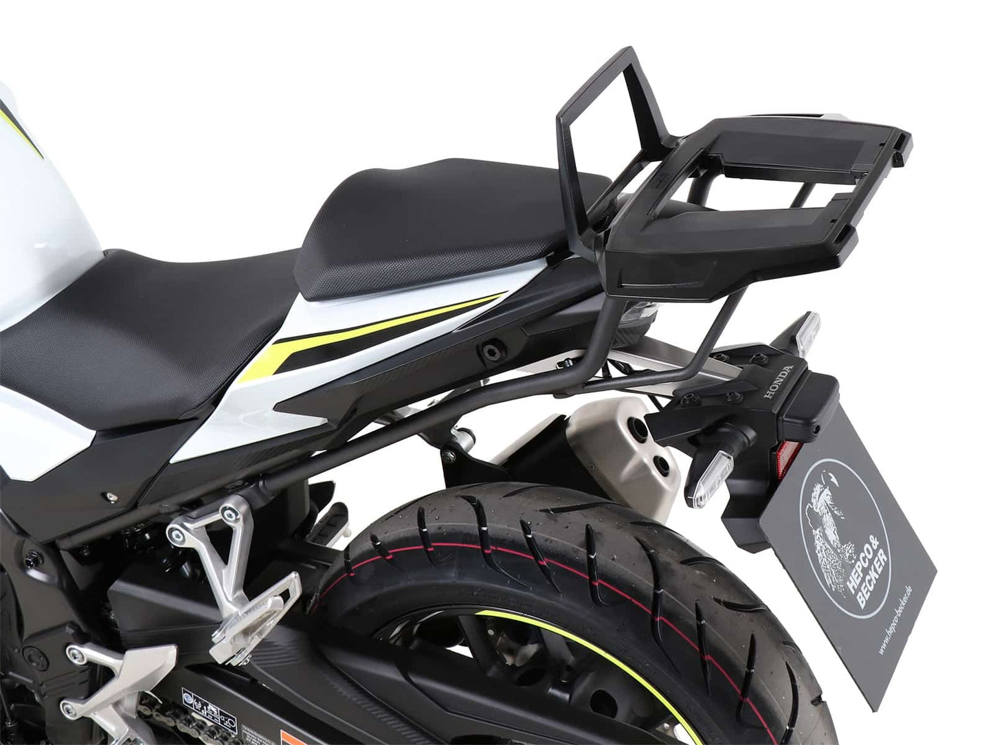 Hepco & Becker Alurack top case carrier anthracite/black for Honda CBR 500 R (2019-2023)
