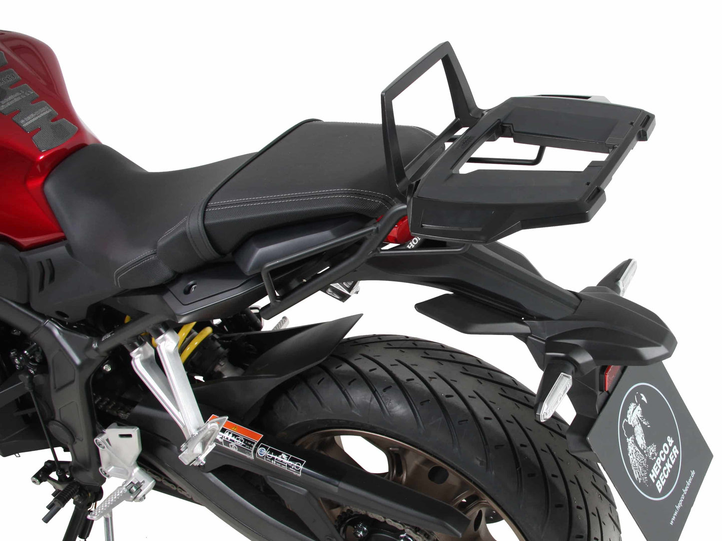 Hepco & Becker Alurack top case carrier black for Honda CB 650 R (2019-2020)