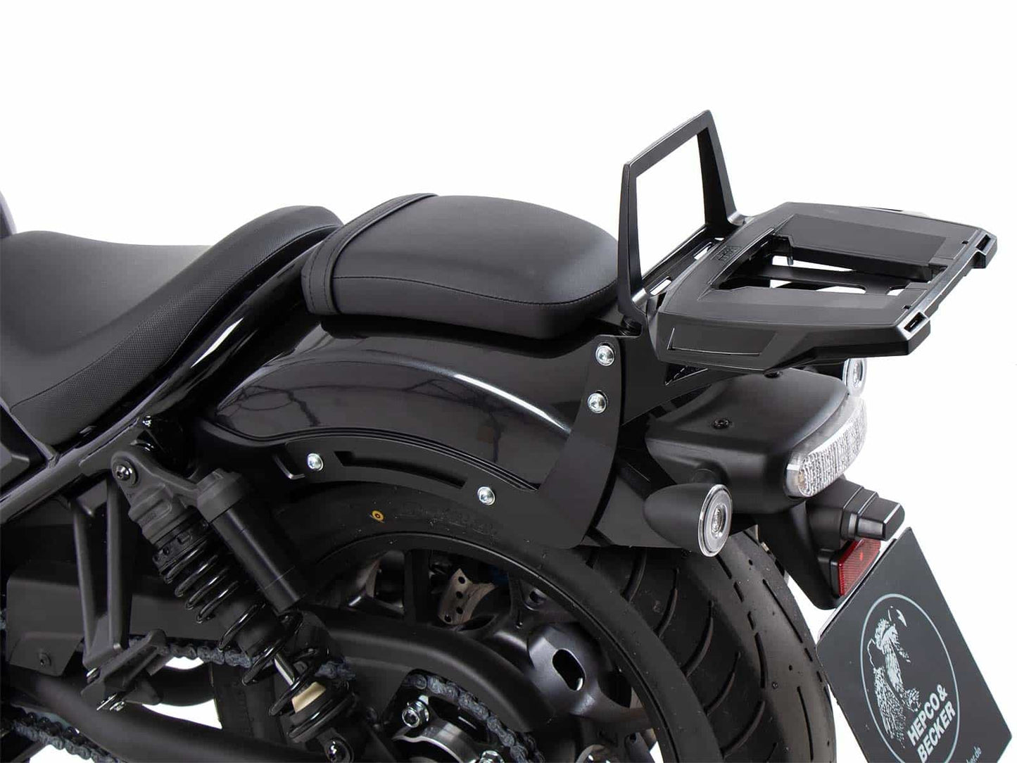 Hepco & Becker Alurack top case carrier black for Honda CMX 1100 Rebel / DCT (2021-2024)