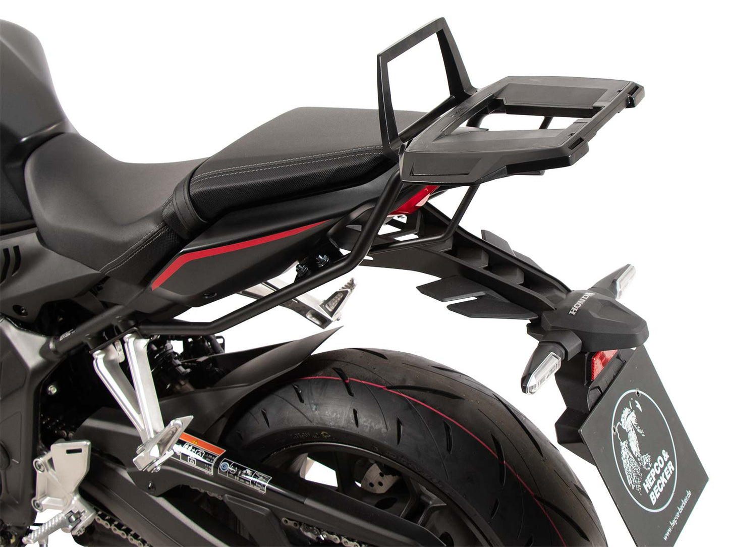 Hepco & Becker Alurack top case carrier black for Honda CBR 650 R / E-Clutch (2024-)
