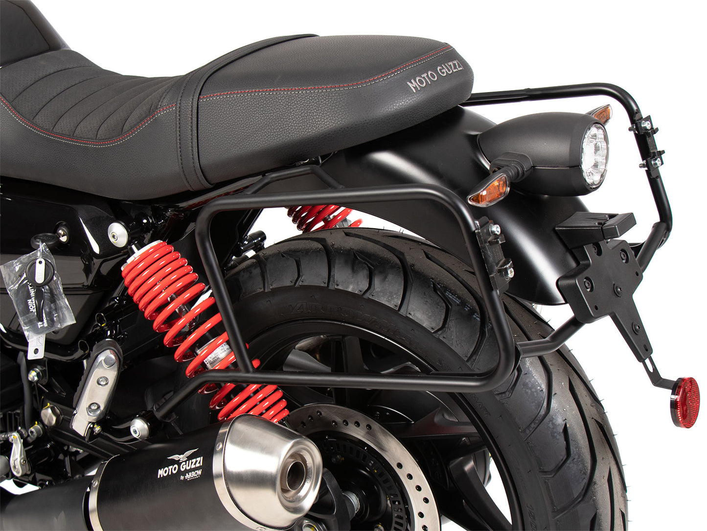 Hepco & Becker Sidecarrier permanent mounted black for Moto Guzzi V7 Stone Special Edition (850ccm) (2022-2023)