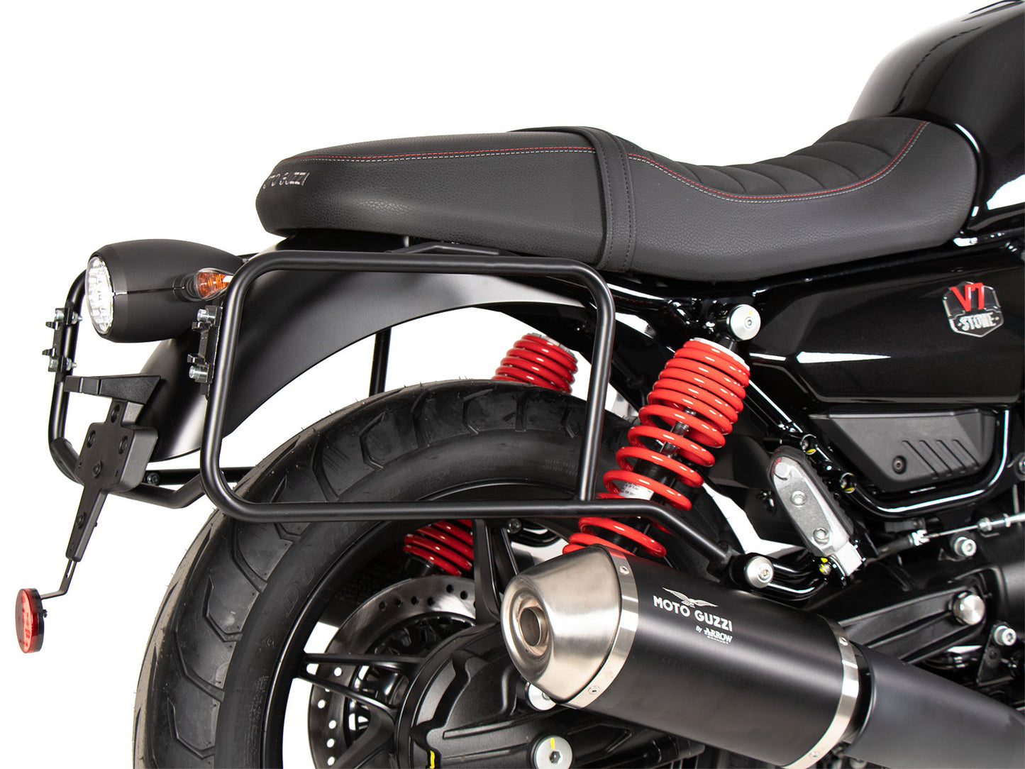 Hepco & Becker Sidecarrier permanent mounted black for Moto Guzzi V7 Stone Special Edition (850ccm) (2022-2023)