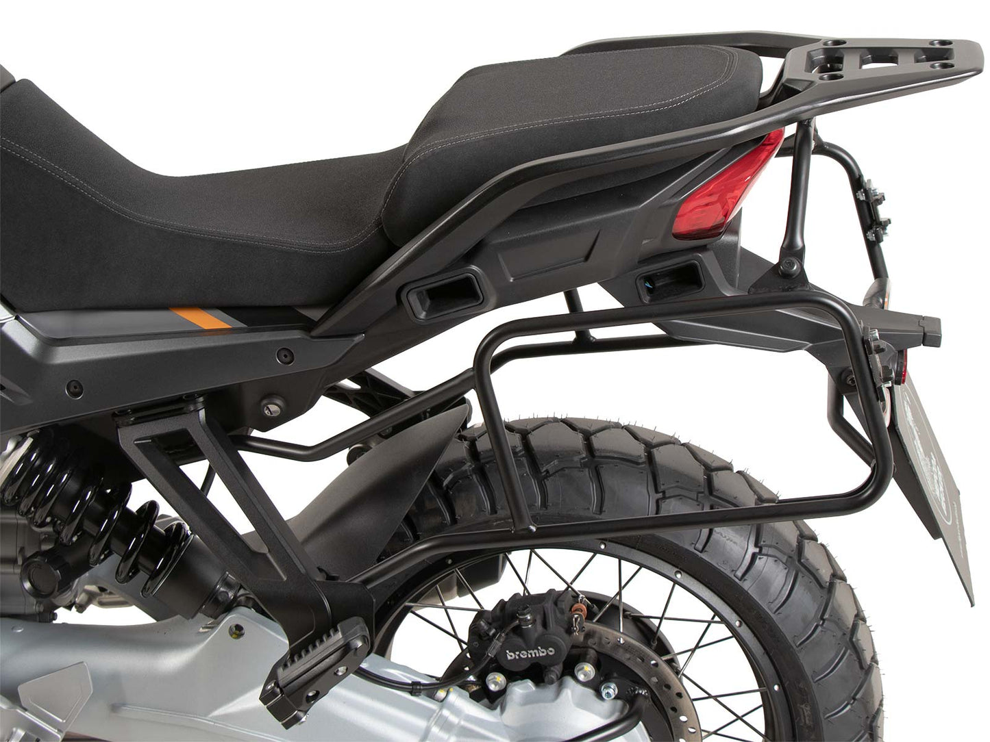 Hepco & Becker Sidecarrier permanent mounted black for Moto Guzzi Stelvio (2024-)