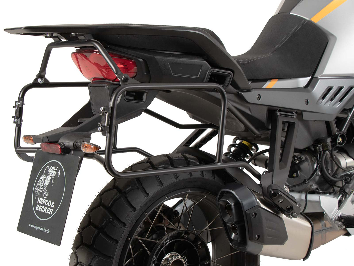Hepco & Becker Sidecarrier permanent mounted black for Moto Guzzi Stelvio (2024-)