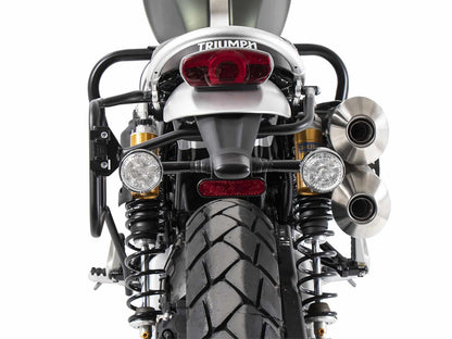Hepco & Becker Sidecarrier one-sided left permanent mounted black for Triumph Scrambler 1200 XC (2019-2023)