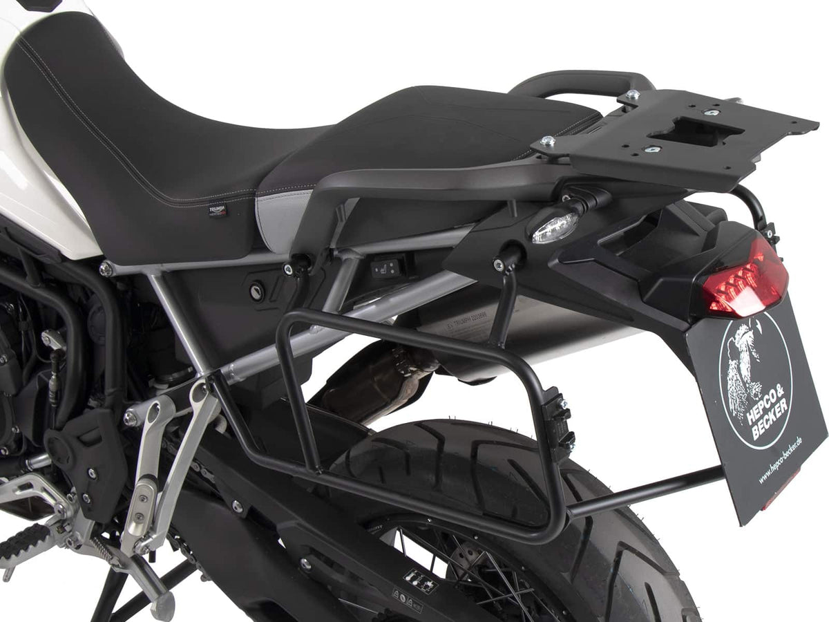 Hepco & Becker Sidecarrier permanent mounted black for Triumph Tiger 900 / Rally / GT / PRO (2020-2023)