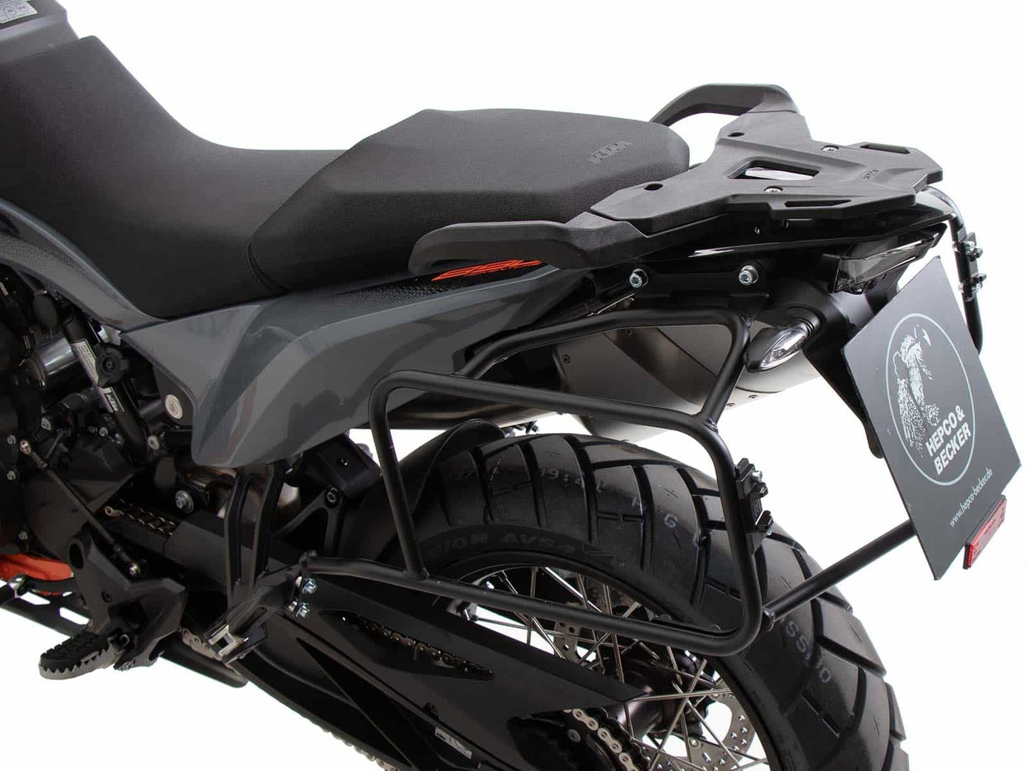 Hepco & Becker Side carrier permanent mounted black for KTM 890 Adventure / R / Rally (2023-)