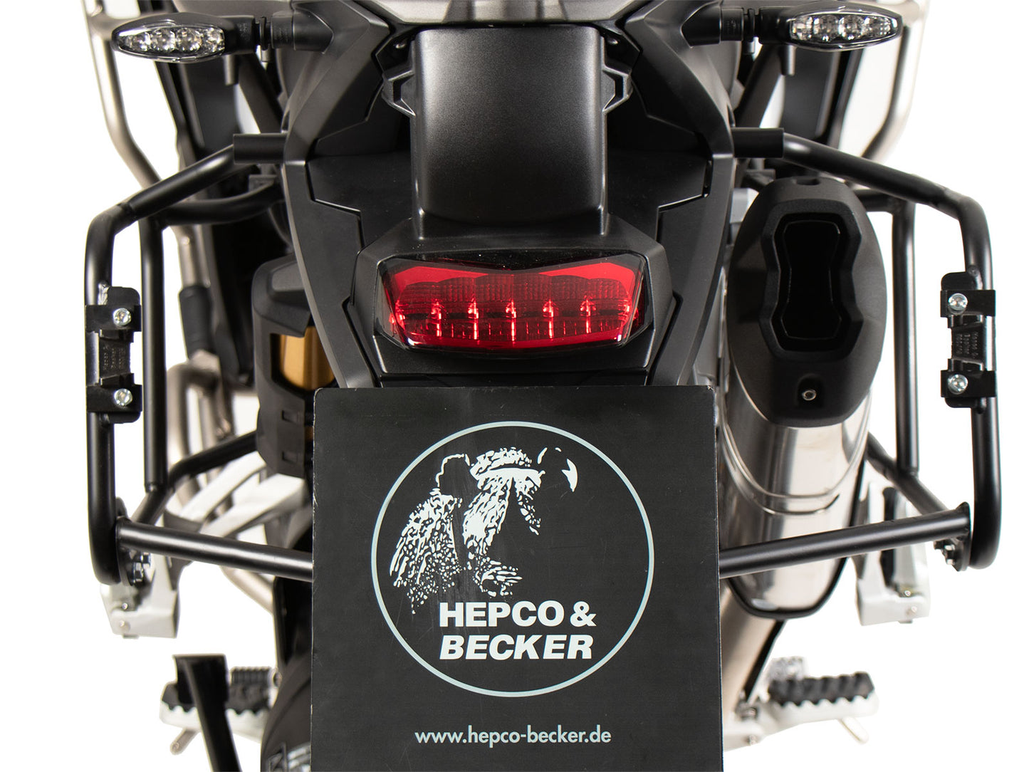 Hepco & Becker Sidecarrier permanent mounted black for Triumph Tiger 1200 Rally Pro / GT Pro / GT (2022-)