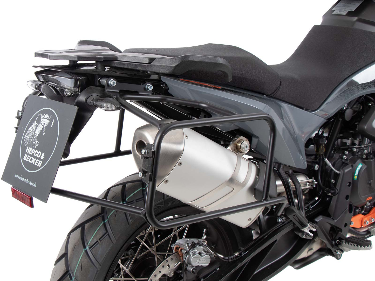 Hepco & Becker Side carrier permanent mounted black for KTM 790 Adventure (2024-)
